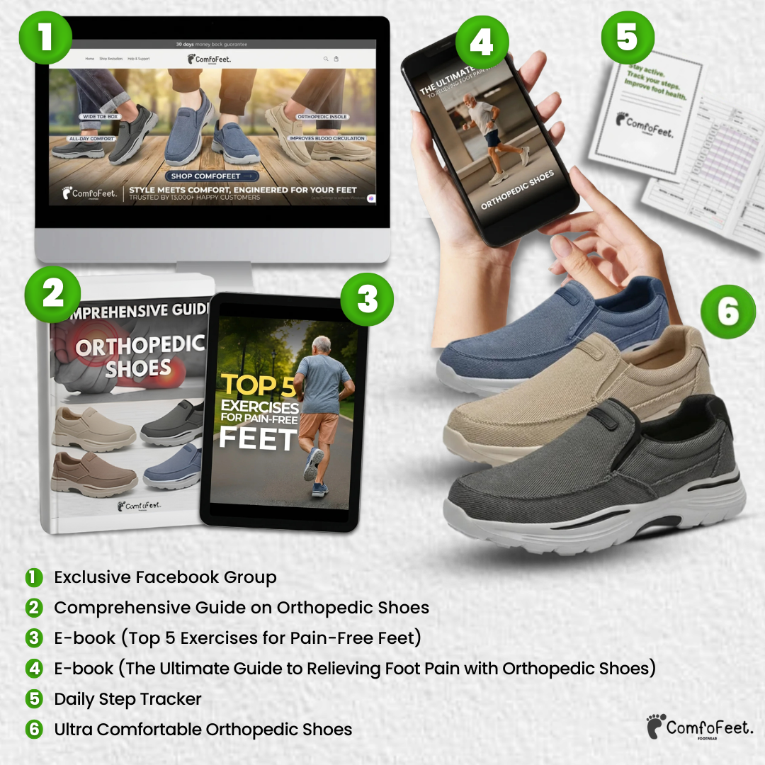 Comfy Cloud – Ergonomic & Supportive Slip-In Shoes